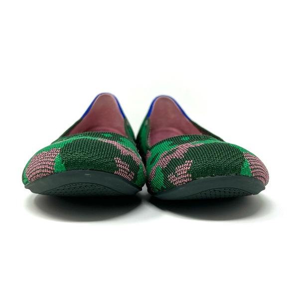 Rothy’s “The Flat” Botanicamo Green Slip On Ballet Flats Size 8 - Picture 3 of 9